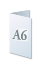 A6 4-sivuinen kortti pystymalli