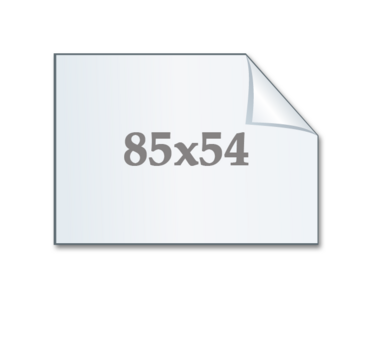 K&auml;yntikortti 85x54 mm  2-puol