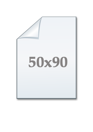 K&auml;yntikortti 50x90 mm 1-puol